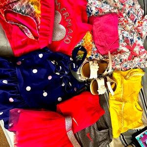 Summer clothes for $15 all.toddler girl 18-24 months